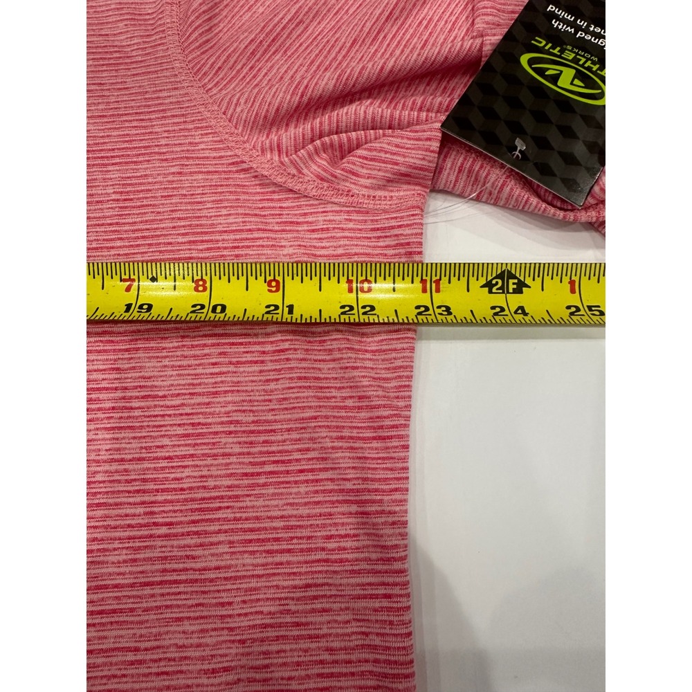 Athletic Works Womens Pink Space Dye Long Sleeve Performance Tee XL 16-18 NEW - Picture 5 of 7